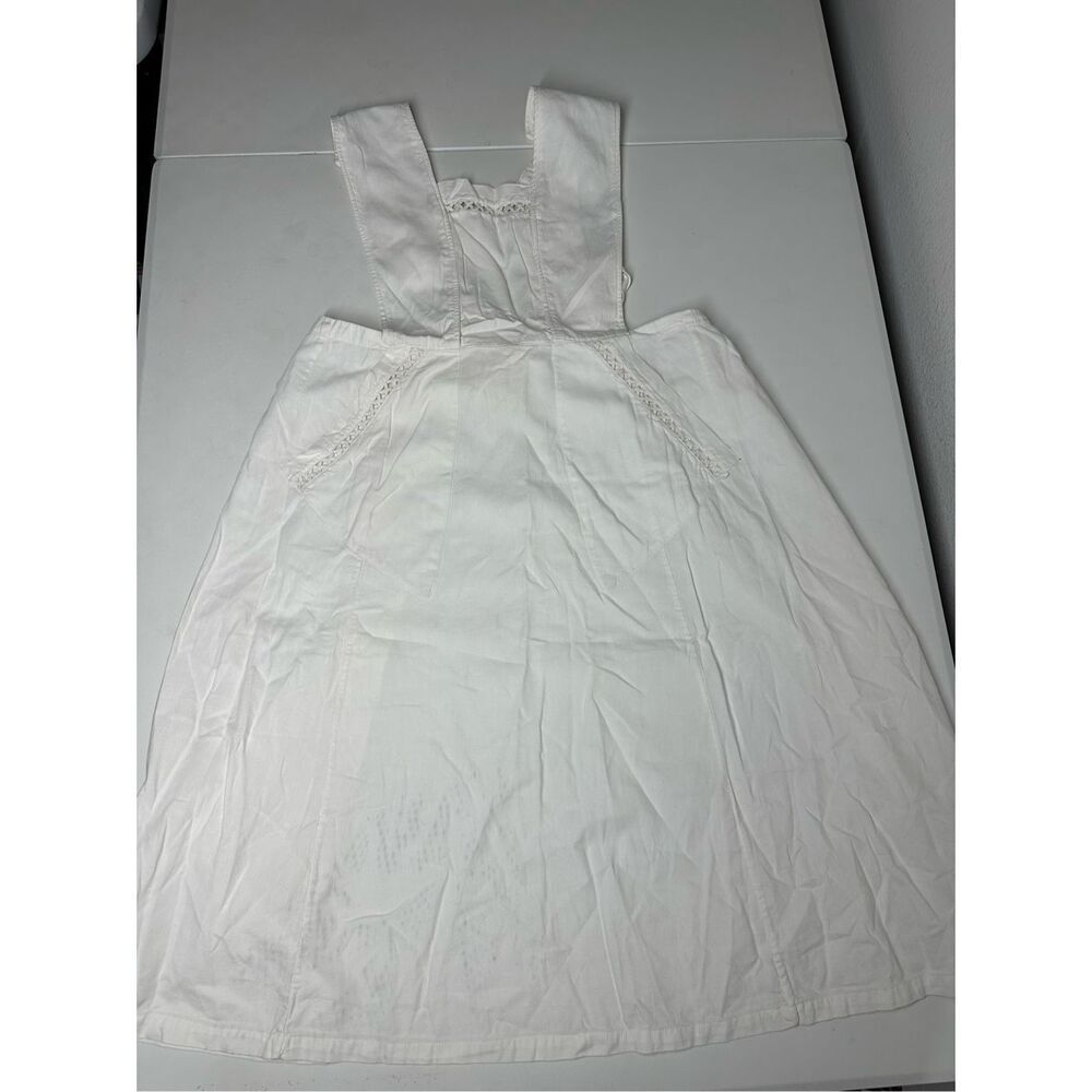 RARE VINTAGE SWITZERLAND COTTON APRON WAIST 27”Fabric weave trim See Description
